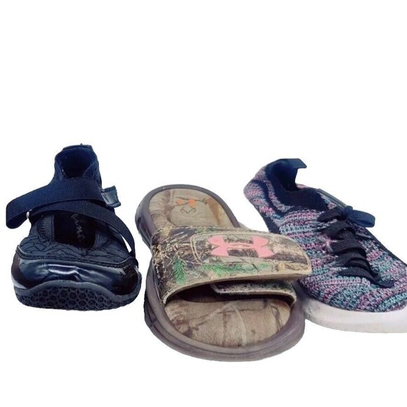 Girls Shoe Lot Size 12, 12.5 LEFT FOOT ONLY AMPUTEE 3 Different Shoes! UA Skech - Picture 5 of 15